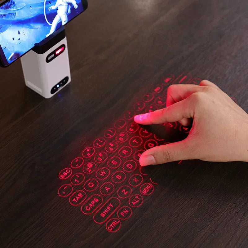 Advanced Virtual Laser Keyboard - Bluetooth Projection with Mouse Function & Power Bank