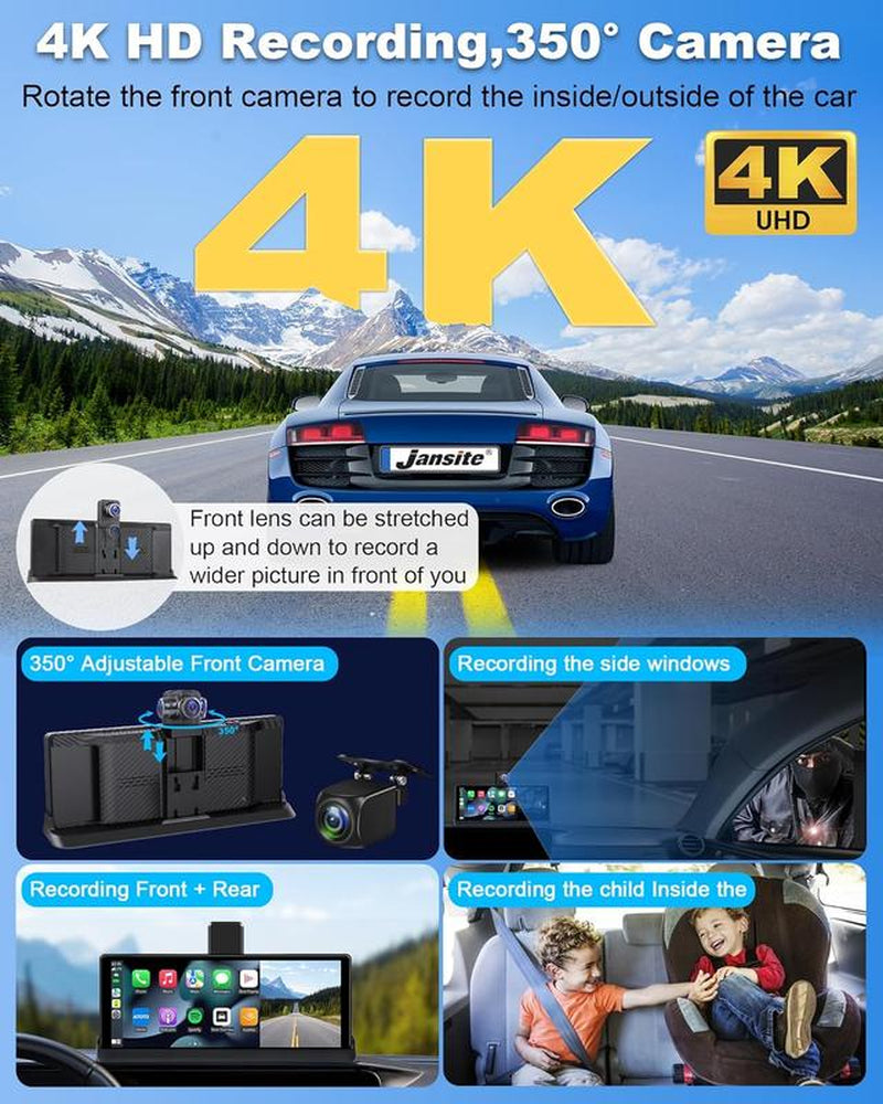 Ultimate CarPlay 10.26" Smart Dash Cam with 4K Recording