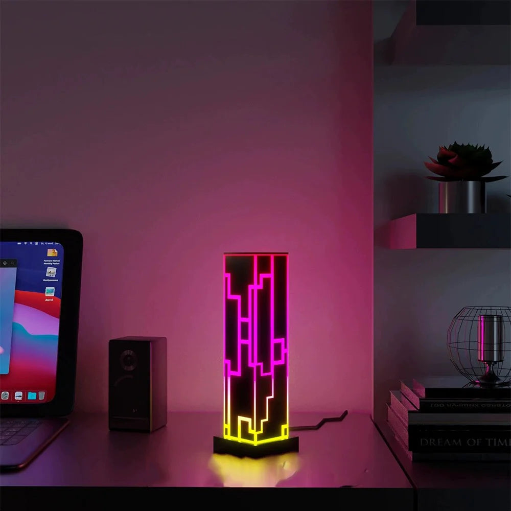 IlluminaGlow: Remote-Controlled RGB Smart Table Lamp with Dynamic Light Shows